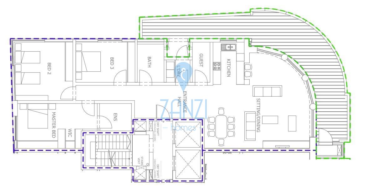 Corner Apartment in Sliema - REF 11797