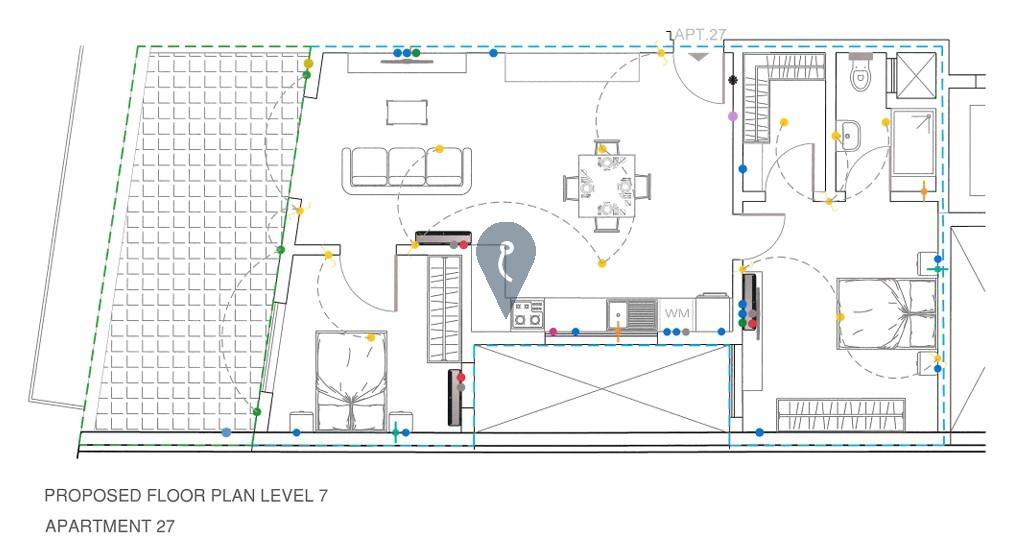 penthouse in Qawra - REF 84916