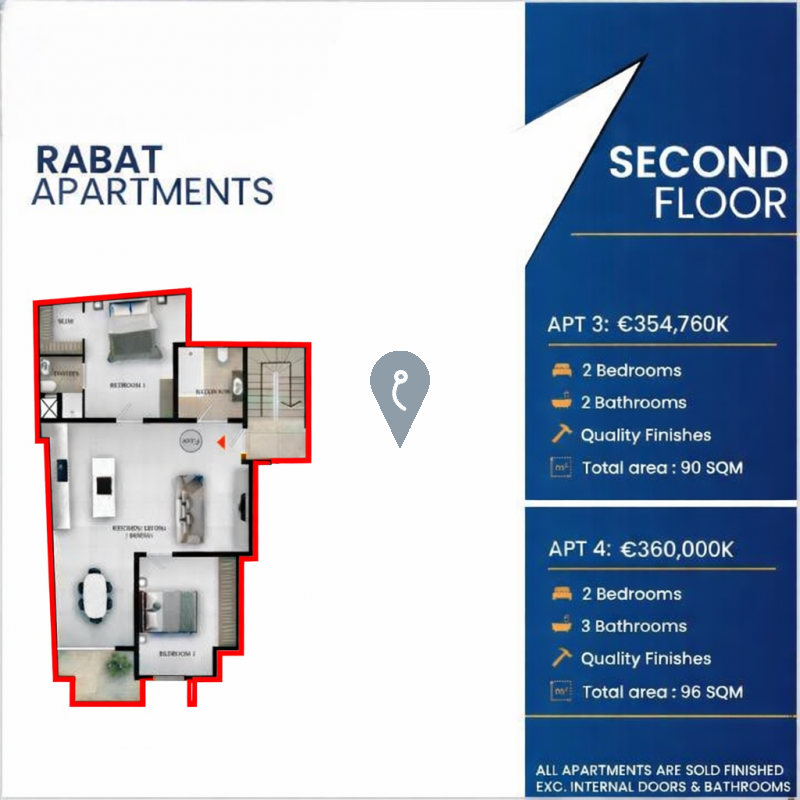 Apartment in Rabat - REF 85958