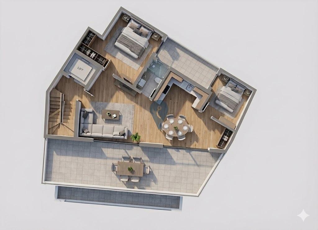 1 bedroom Penthouse for sale in Unknown - €330,000