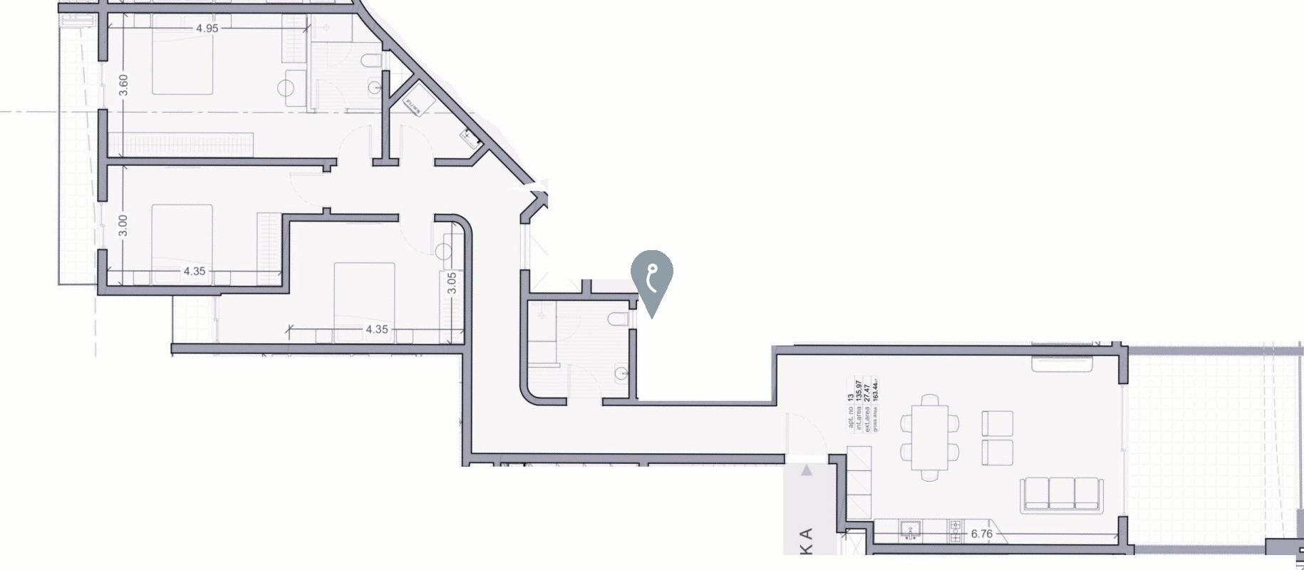 Penthouses in Qawra - REF 86955