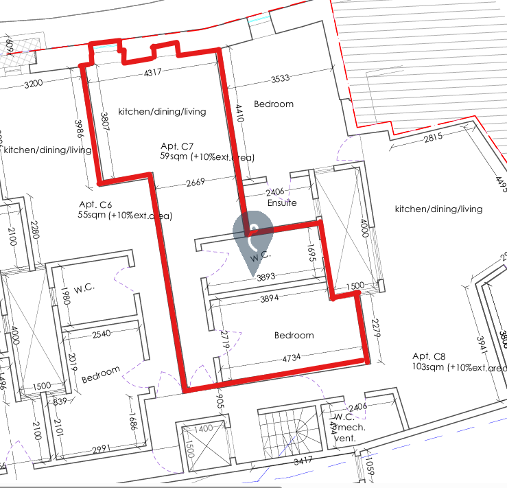 Apartment in Santa Venera - REF 88570