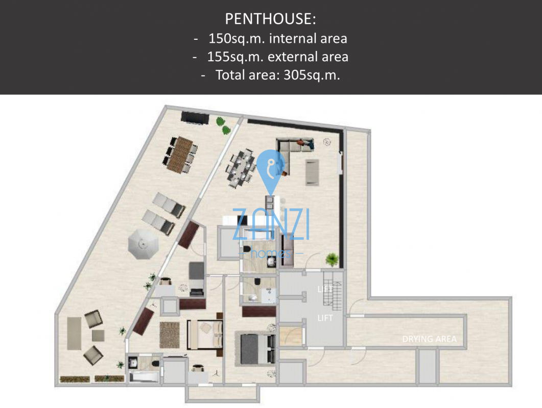 Penthouses in Sliema - REF 30795