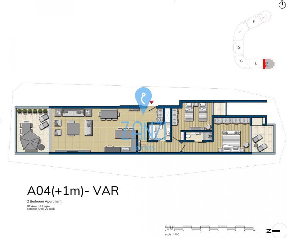 Apartment in Smart City  - REF 36091