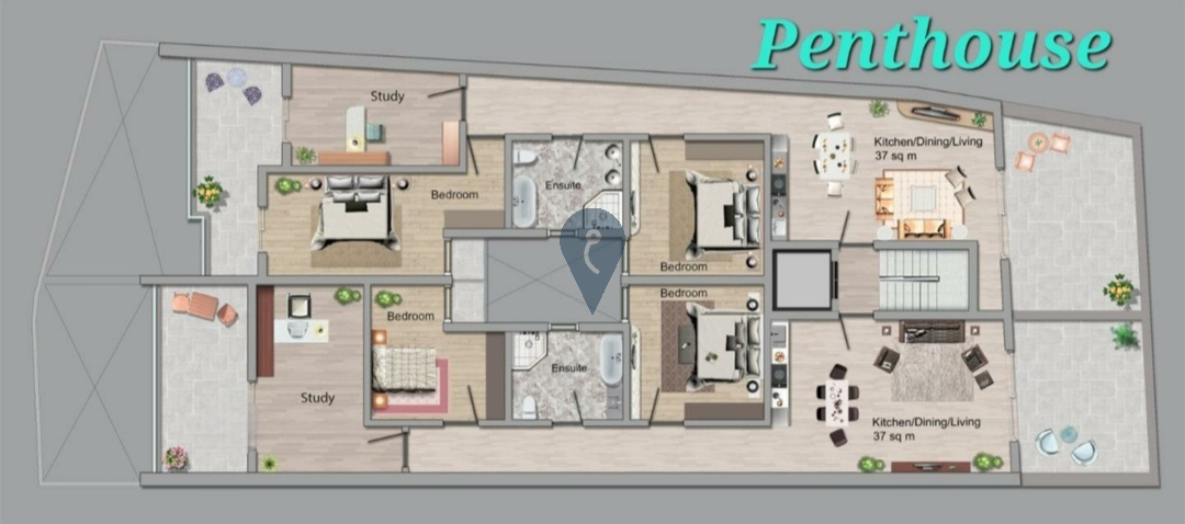 Penthouses in Fgura - REF 62671