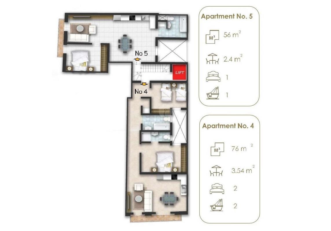Apartment in Pieta - REF 69926