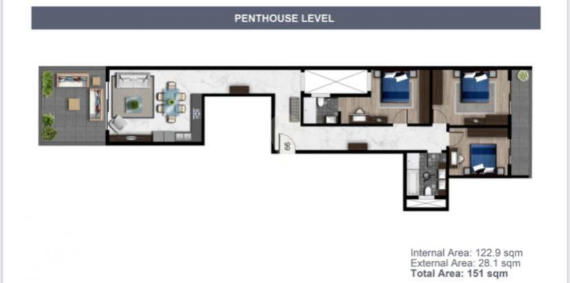Penthouses in Swatar - REF 70273