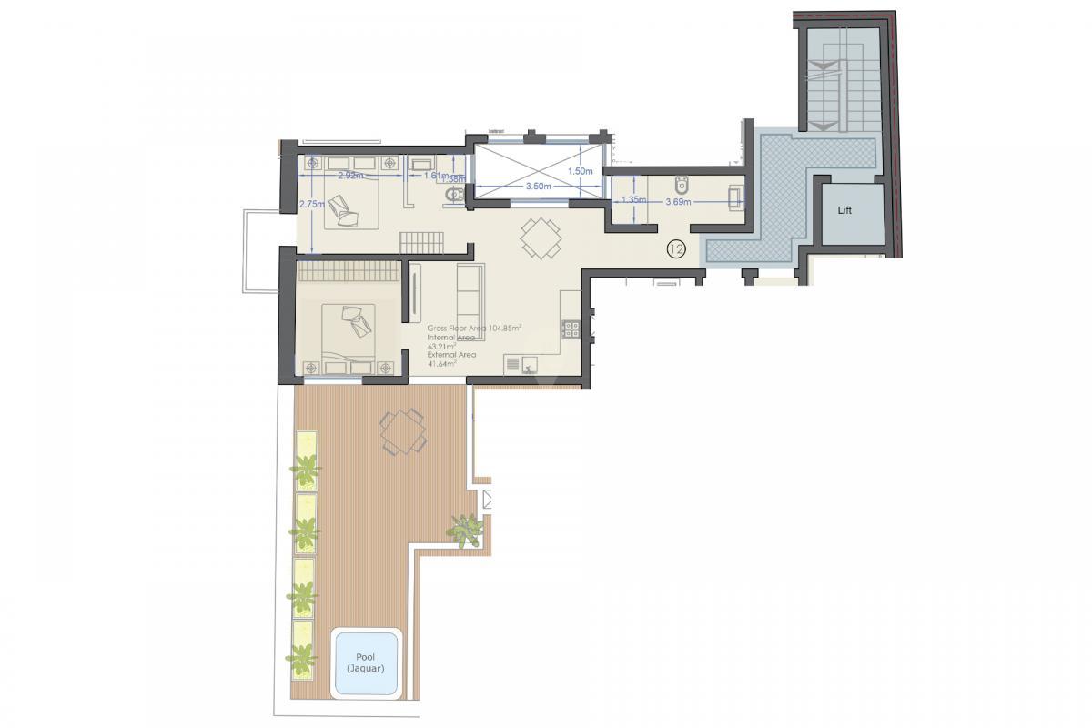 Apartment in Paola - REF 71461