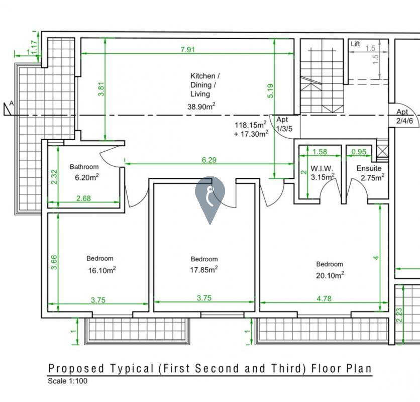 Apartment in Mosta - REF 77865