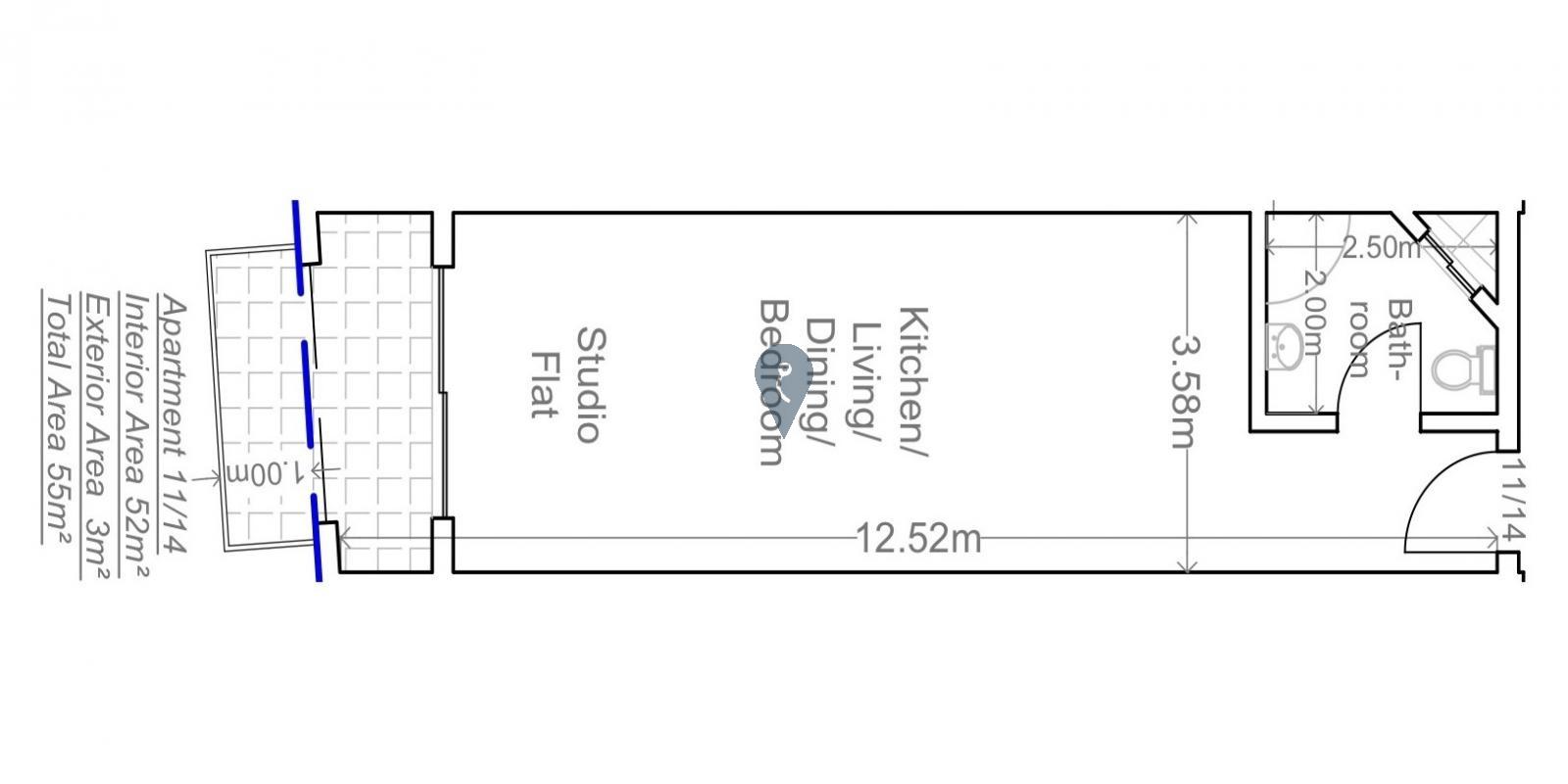 Studio Apartments in Gwardamangia - REF 77968