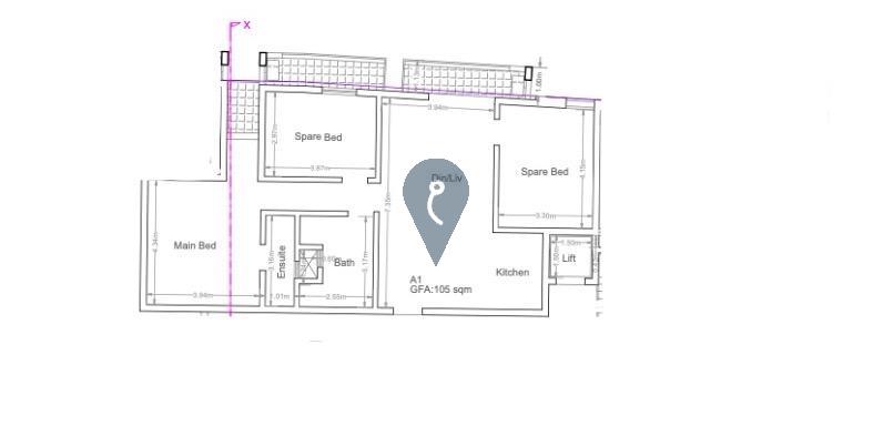 Apartment in Luqa - REF 79373