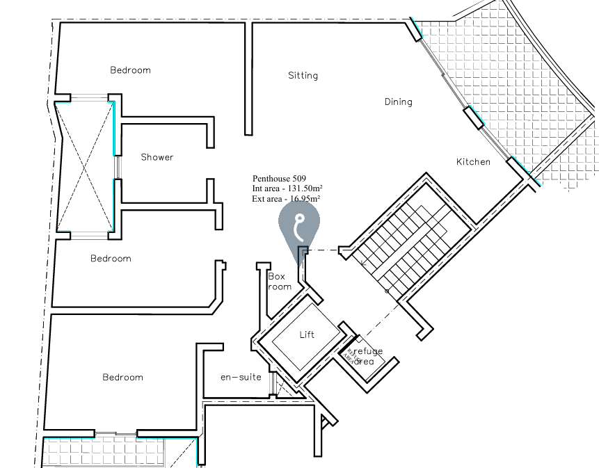 Top Floor Apartment in Naxxar - REF 80938